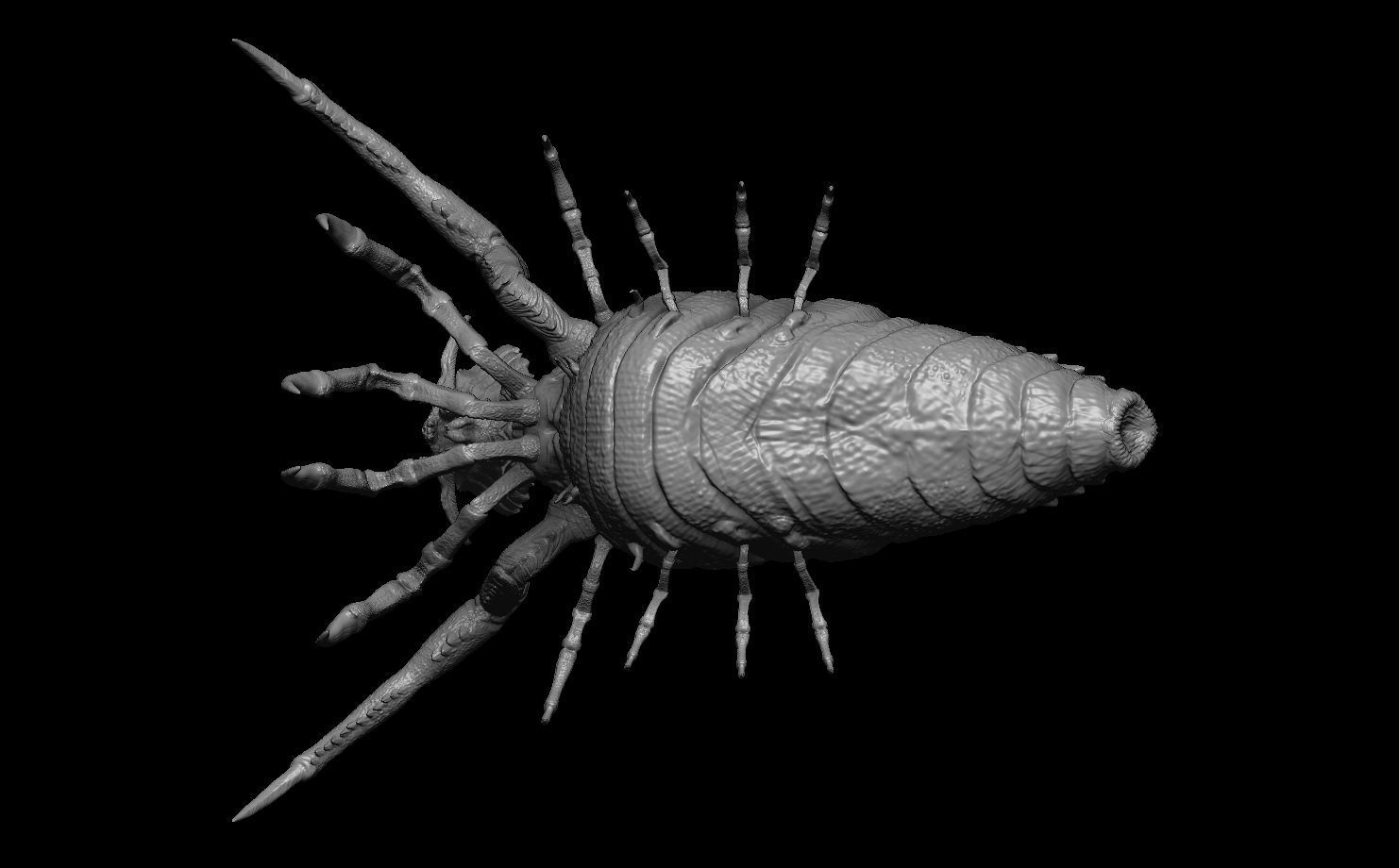 Starship Troopers Queen Bug 3D model_8