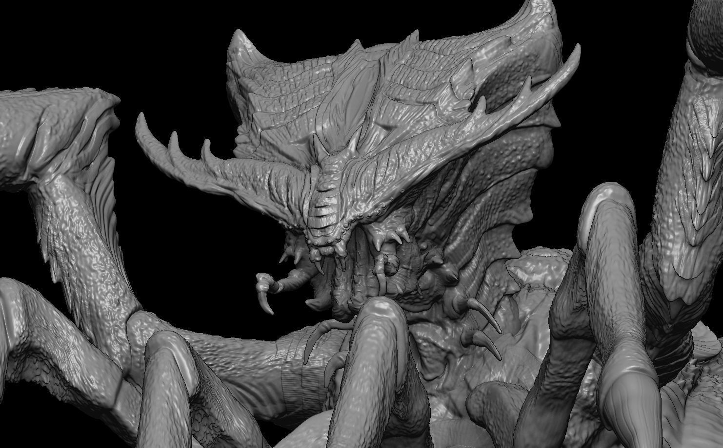 Starship Troopers Queen Bug 3D model_9