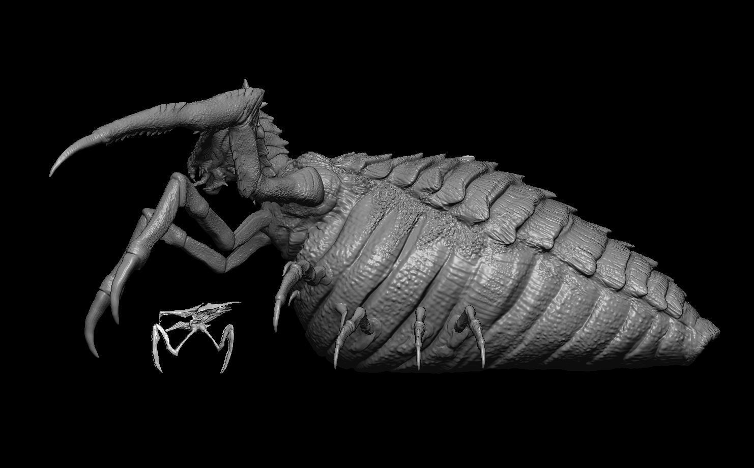 Starship Troopers Queen Bug 3D model_1