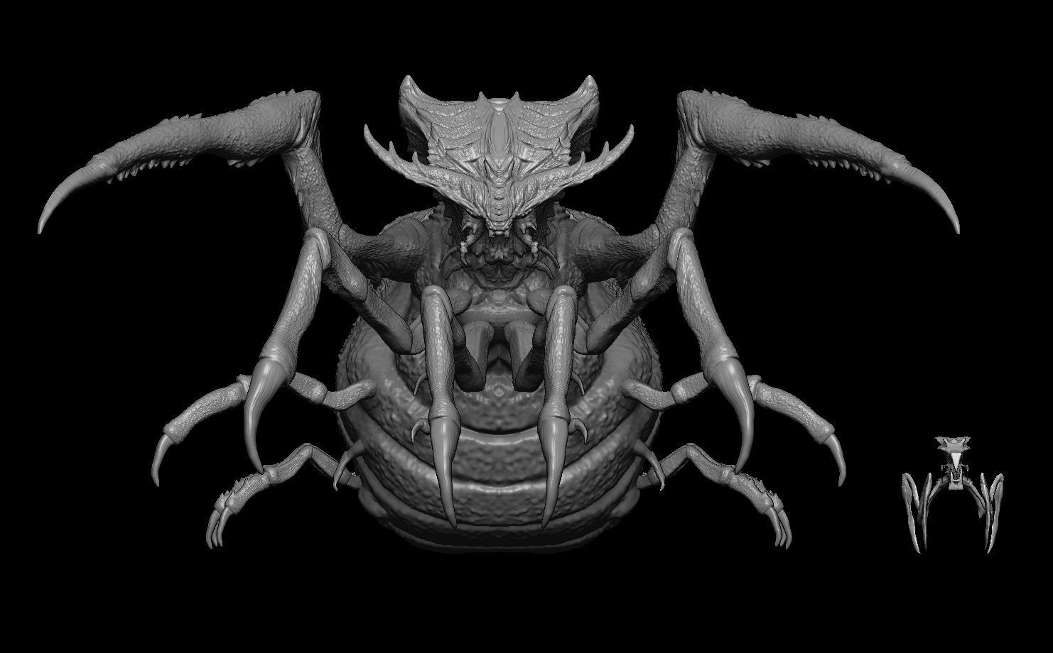 Starship Troopers Queen Bug 3D model_3