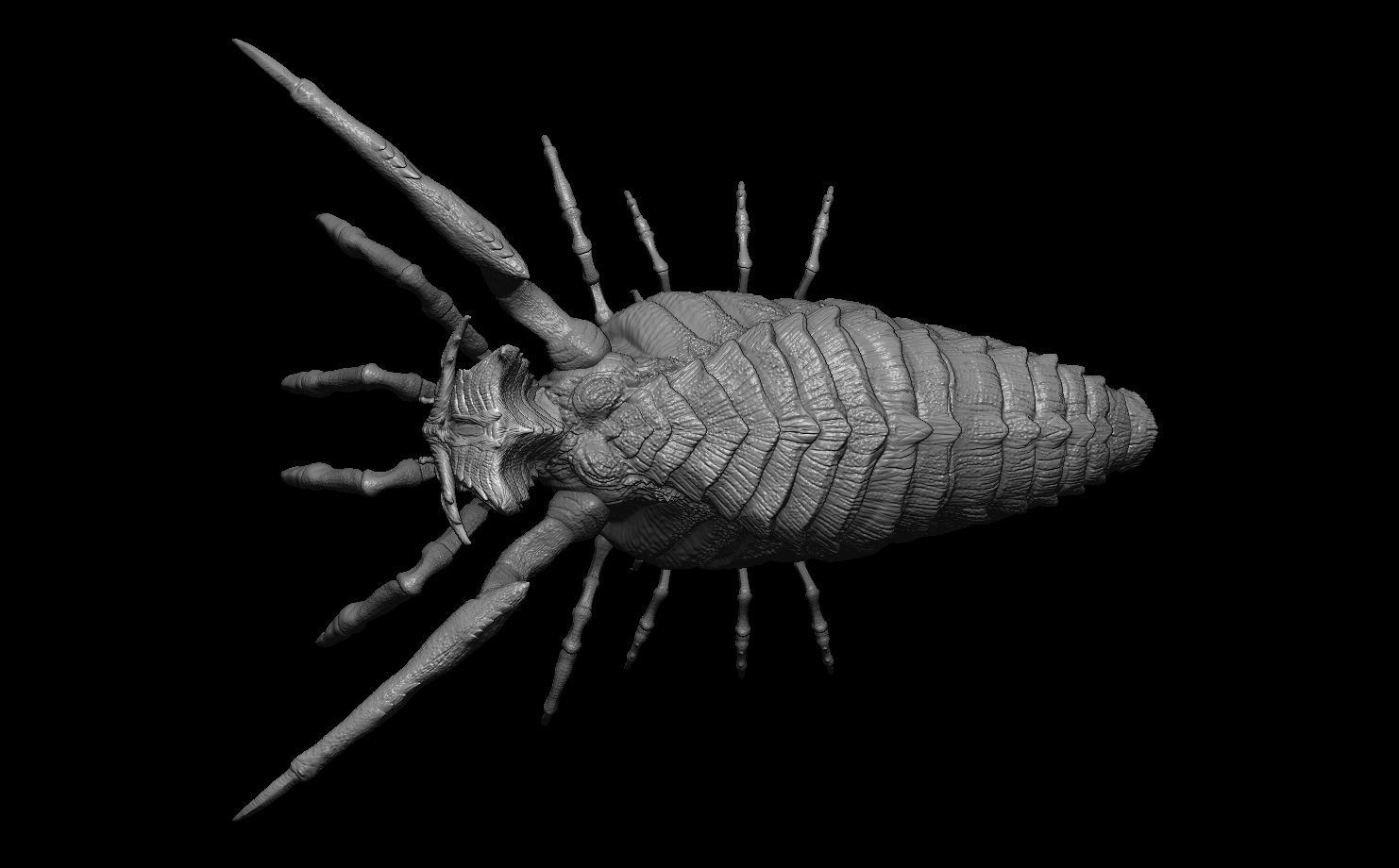 Starship Troopers Queen Bug 3D model_7