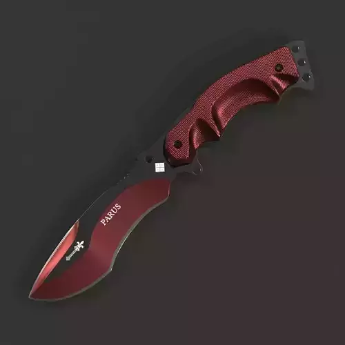 Tactical Combat Knife  High Quality 3D Model Low-poly 3D model