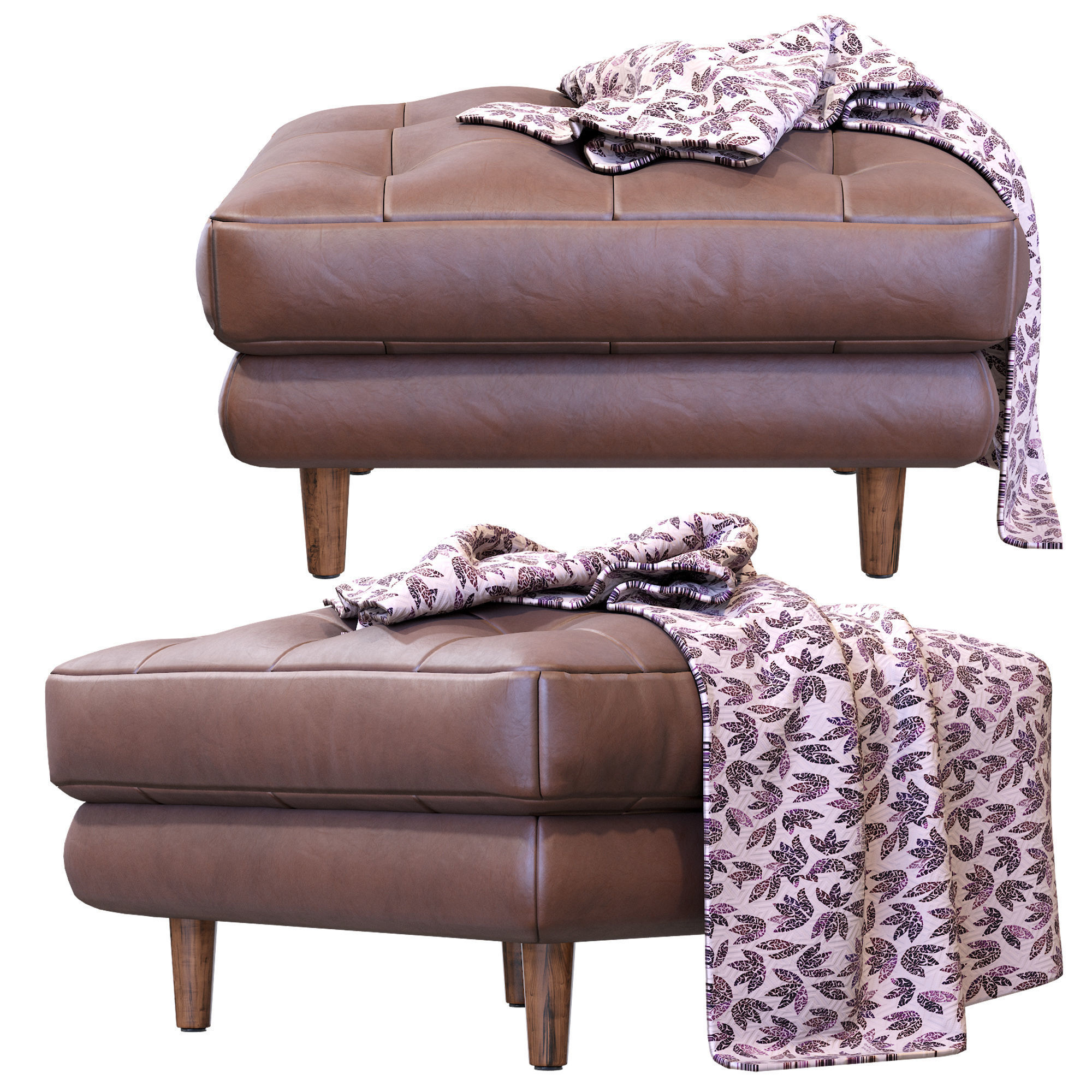 Sven Charm Ottaman 3D model_5