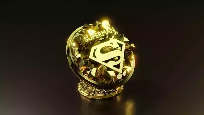 Superman statue logo