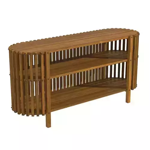 Noir furniture Consuela Console teak wood