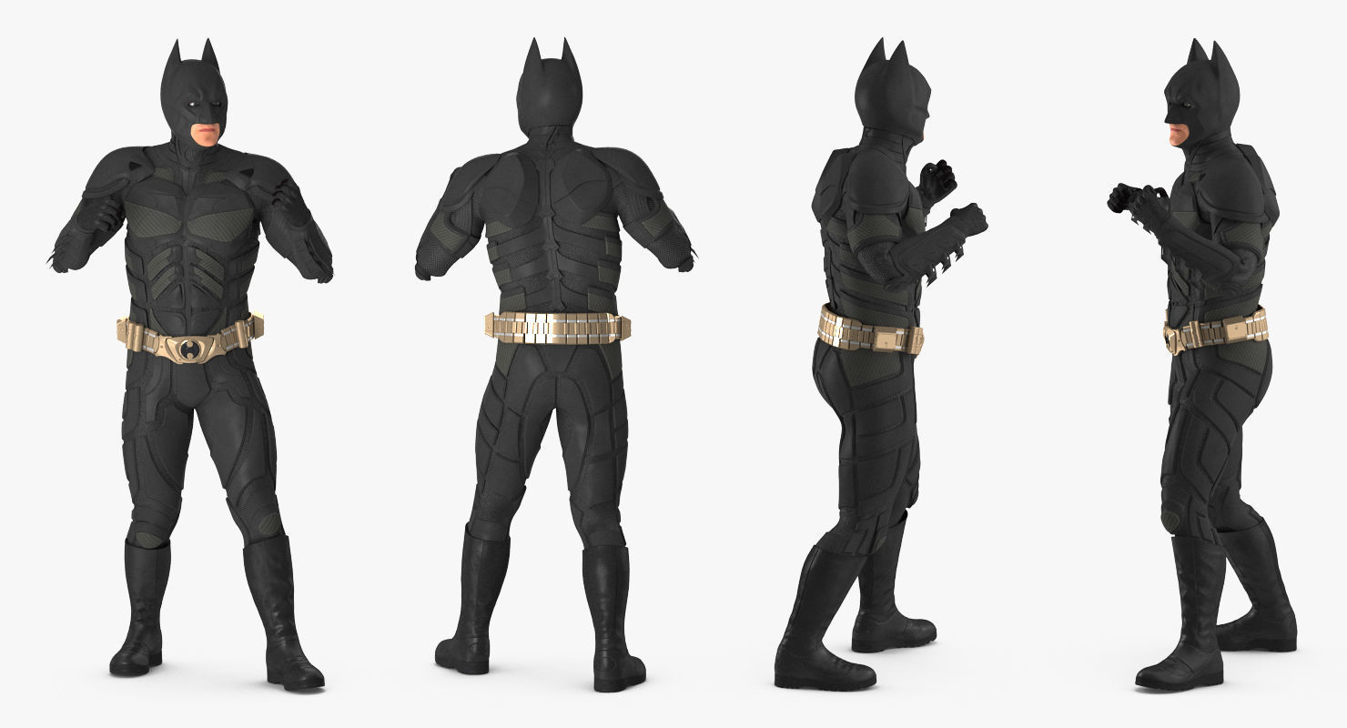 Batman Fighting Pose  3D model_3