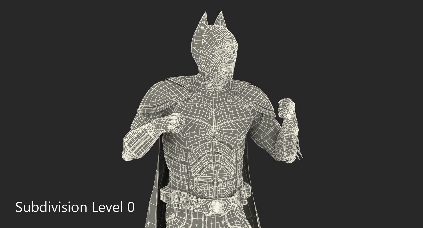Batman Fighting Pose  3D model_13