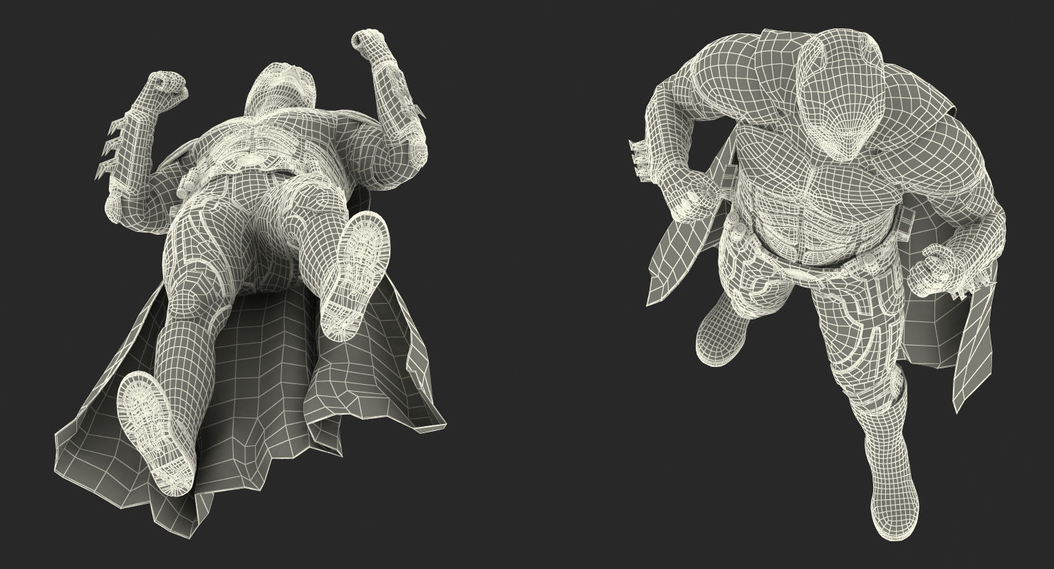 Batman Fighting Pose  3D model_19