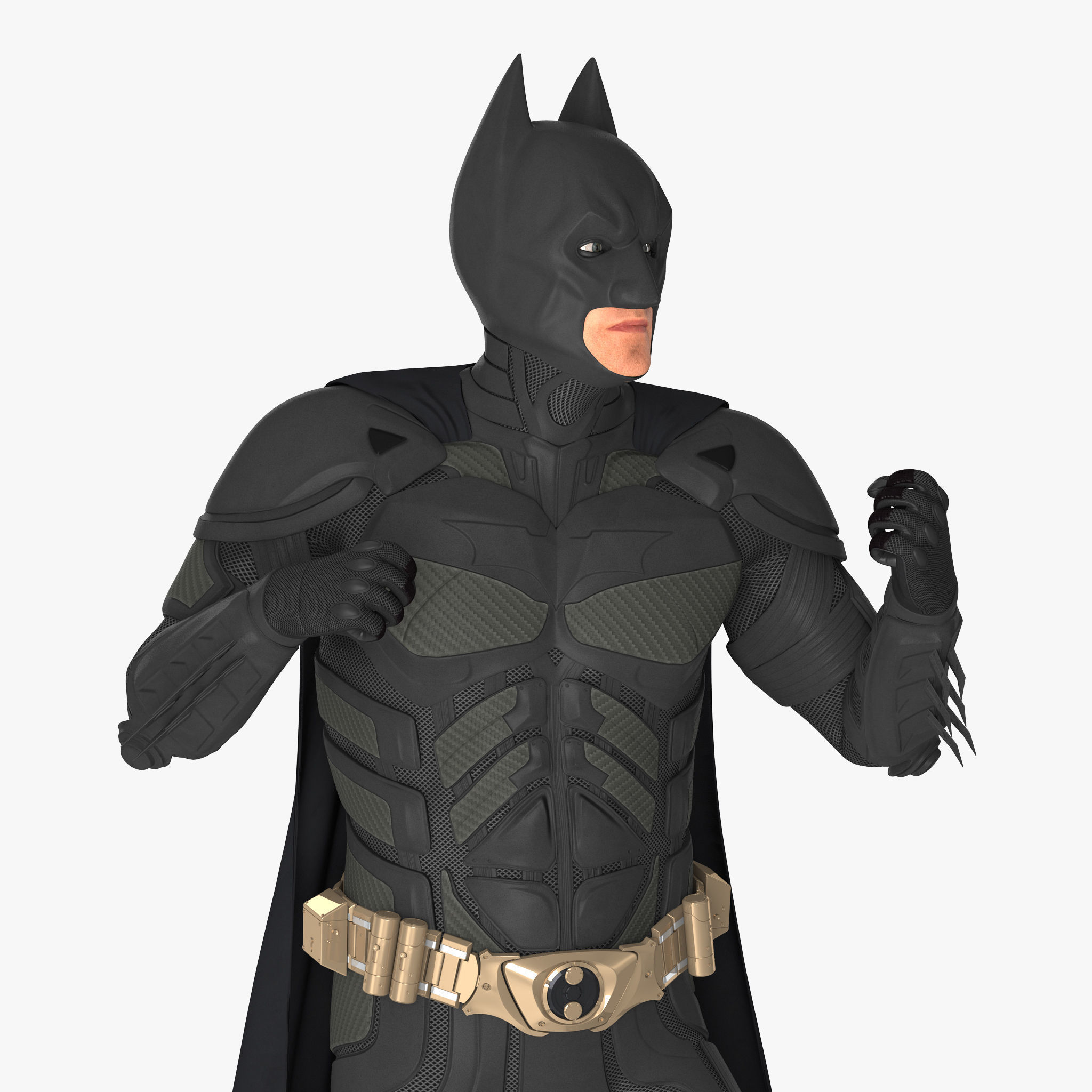Batman Fighting Pose  3D model_12