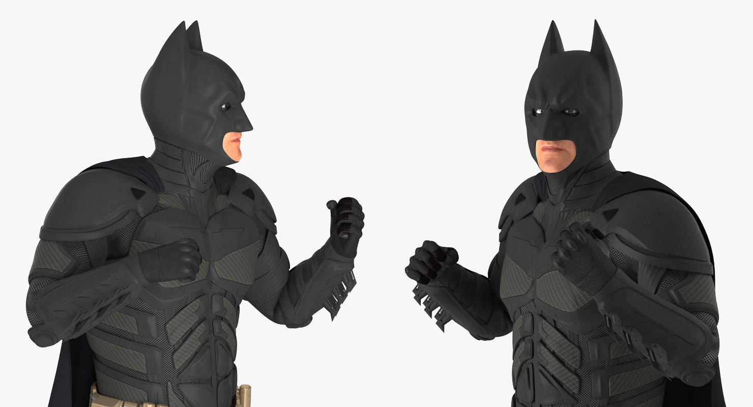 Batman Fighting Pose  3D model_7
