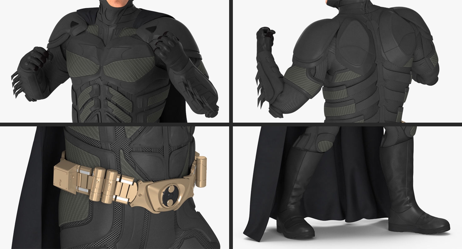 Batman Fighting Pose  3D model_9