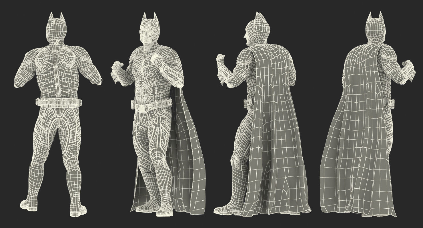 Batman Fighting Pose  3D model_18