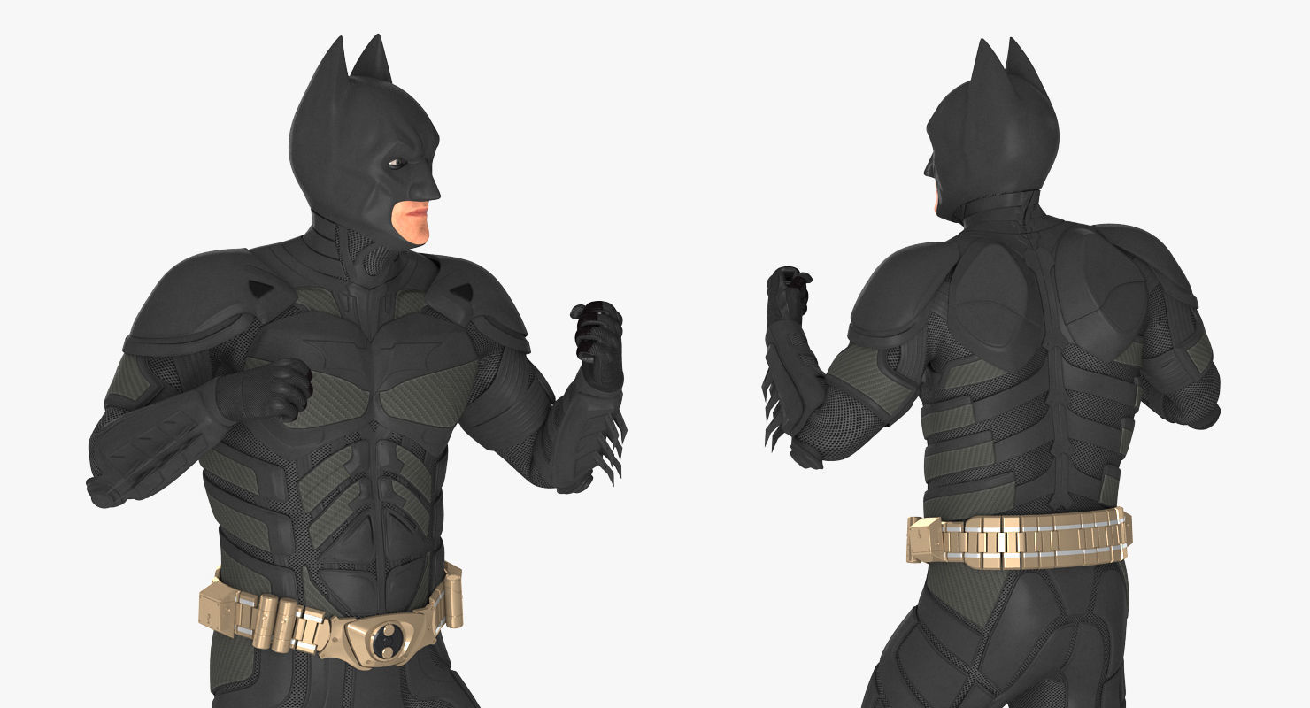 Batman Fighting Pose  3D model_6