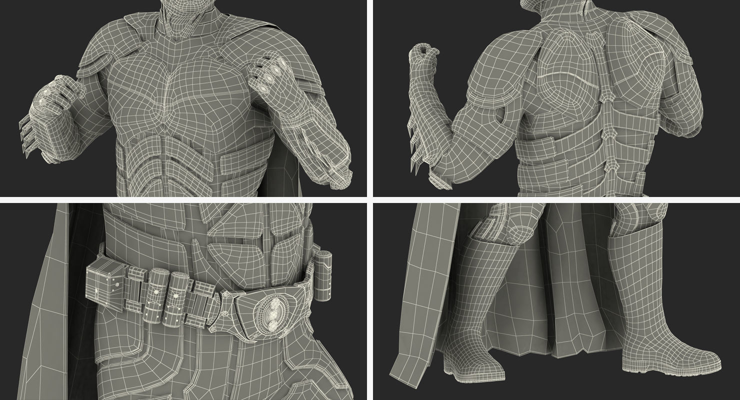 Batman Fighting Pose  3D model_22