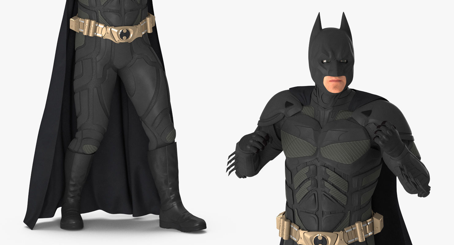 Batman Fighting Pose  3D model_5