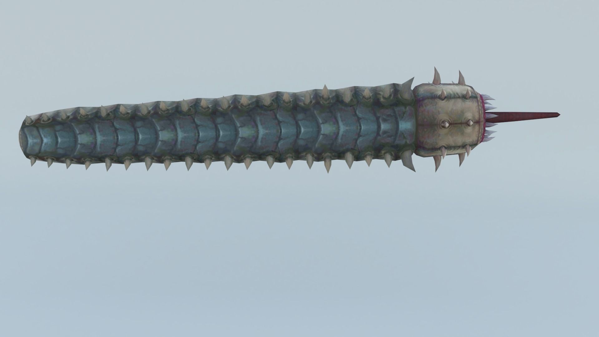 Monster insect worm boss shachong 3D model_4