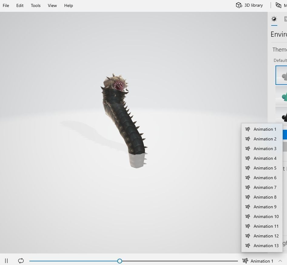 Monster insect worm boss shachong 3D model_8