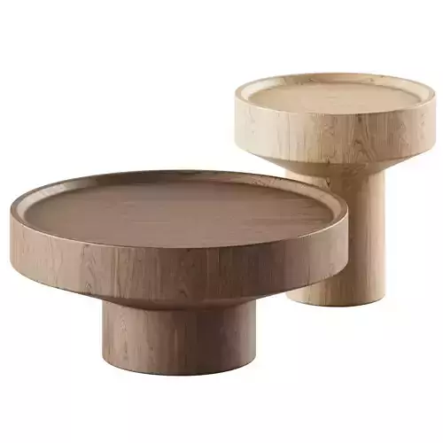 Westwing Wood Coffee Tables 3D model