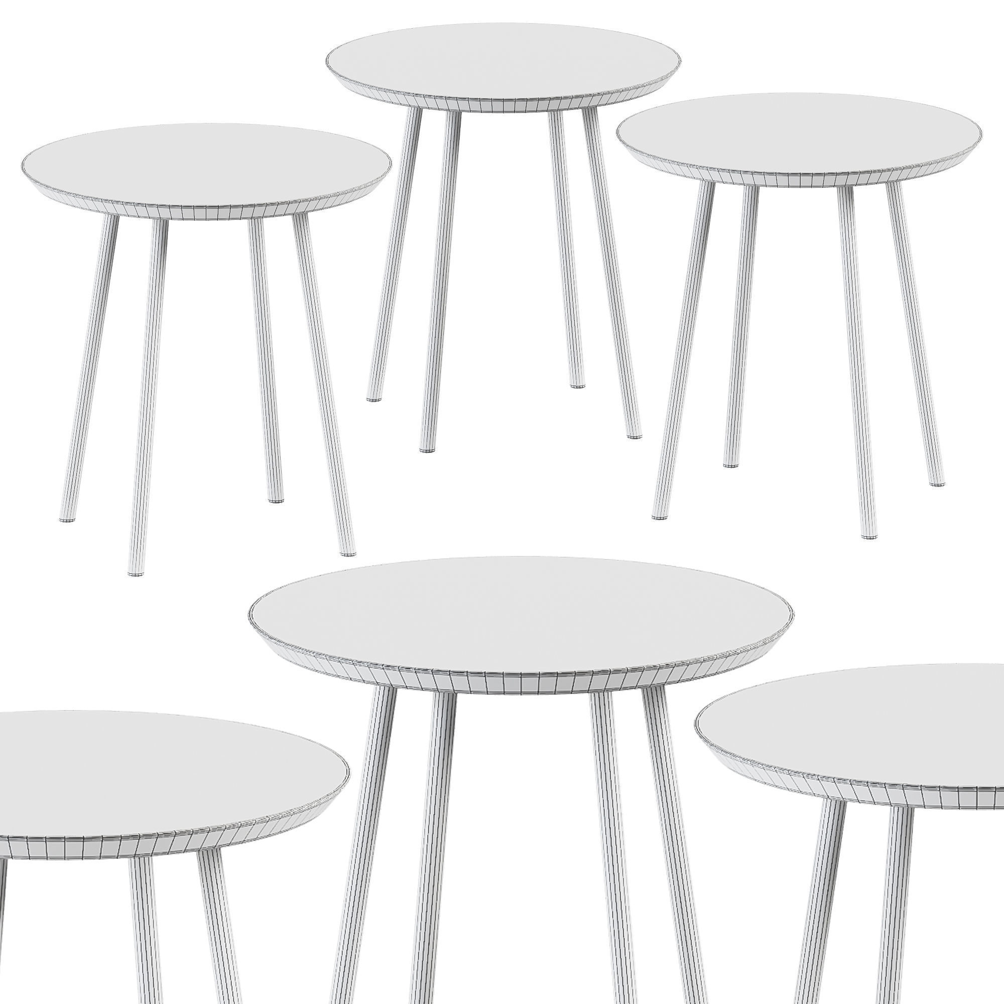 JYSK Side Table NYBO 3D model_1