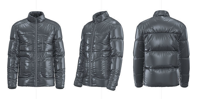 Puffer Jacket 3d Model 3D model
