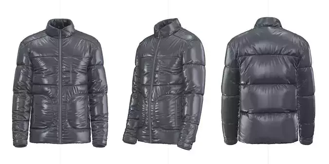 Puffer Jacket 3d Model 3D model