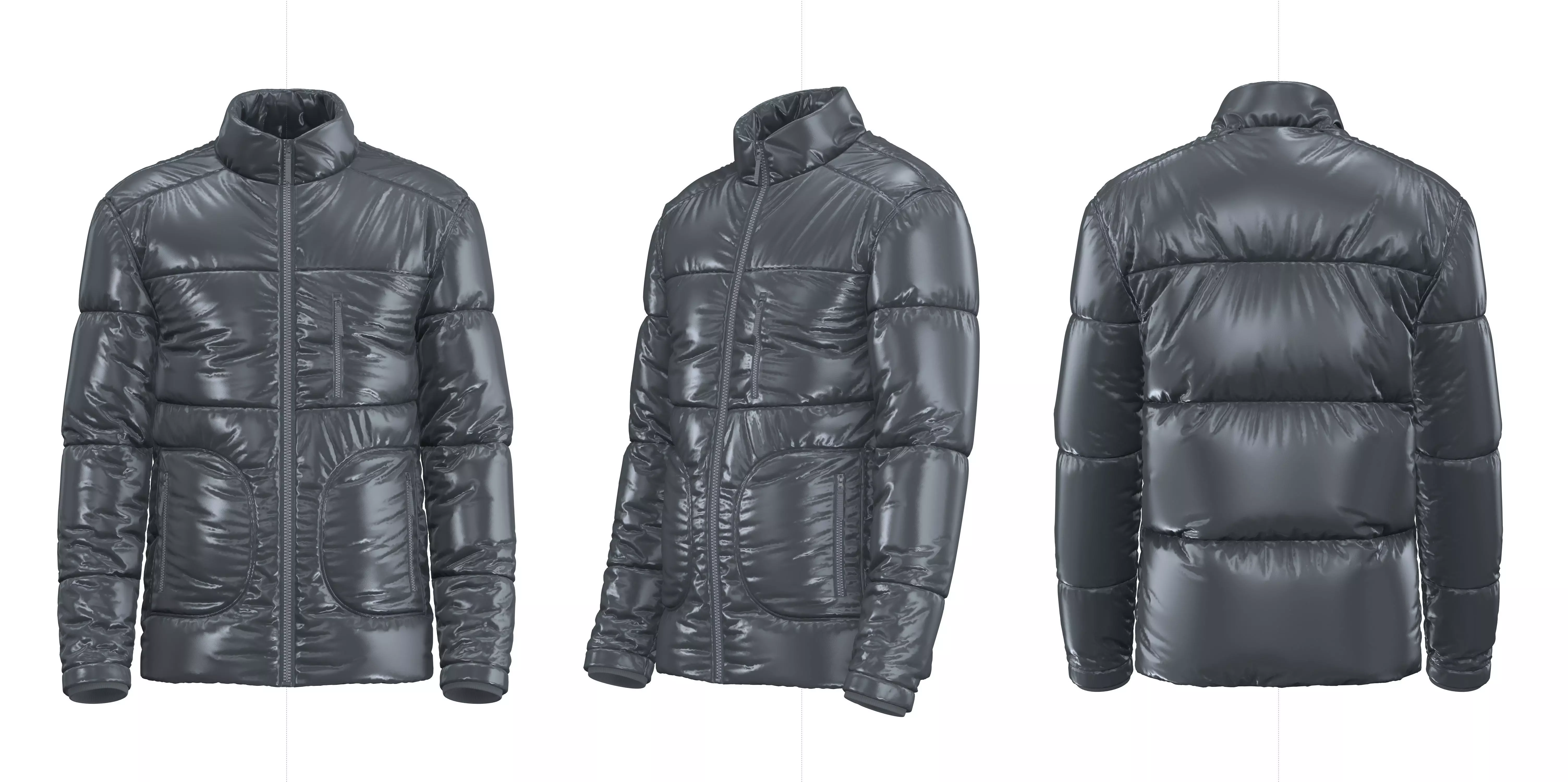Puffer Jacket 3d Model 3D model_0