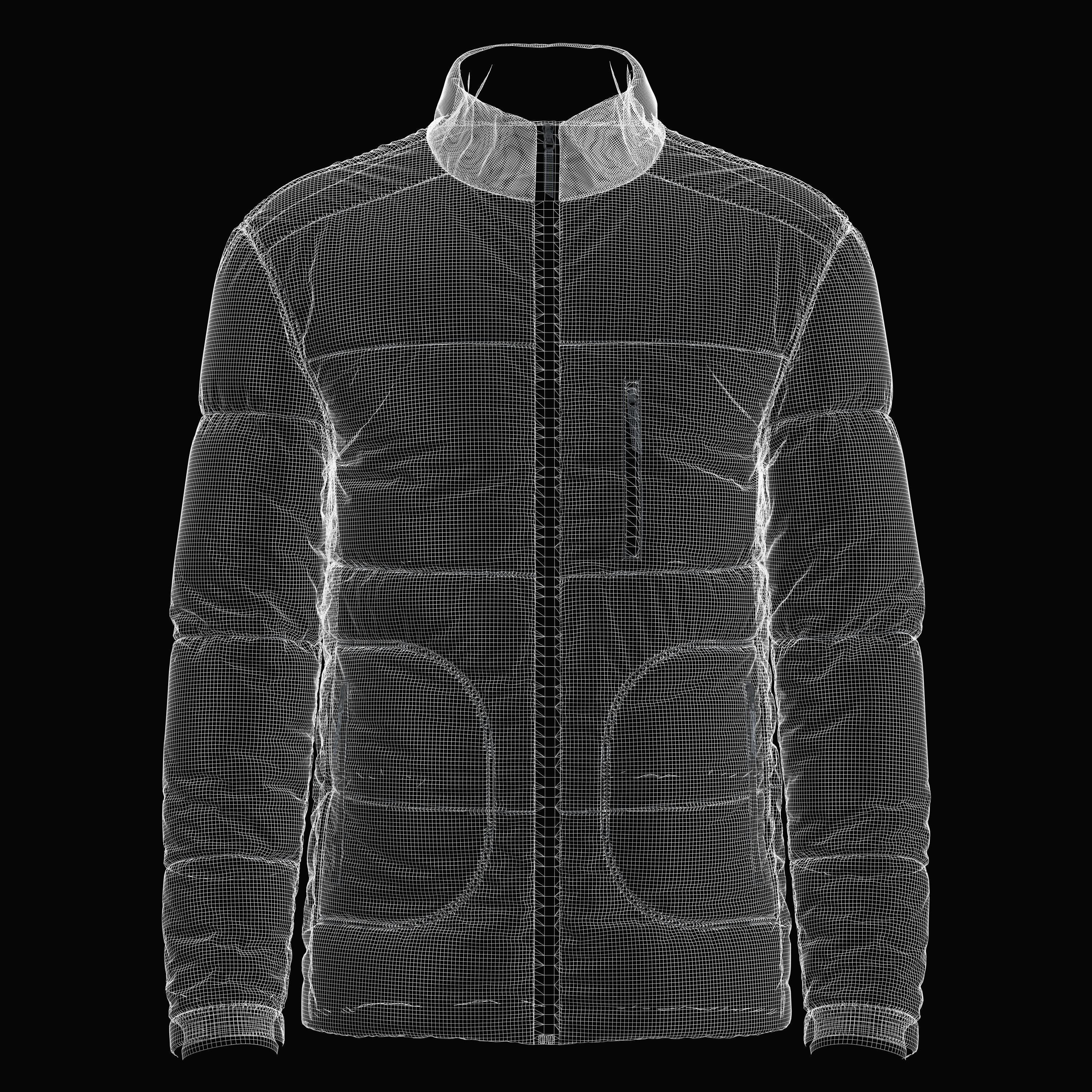 Puffer Jacket 3d Model 3D model_2