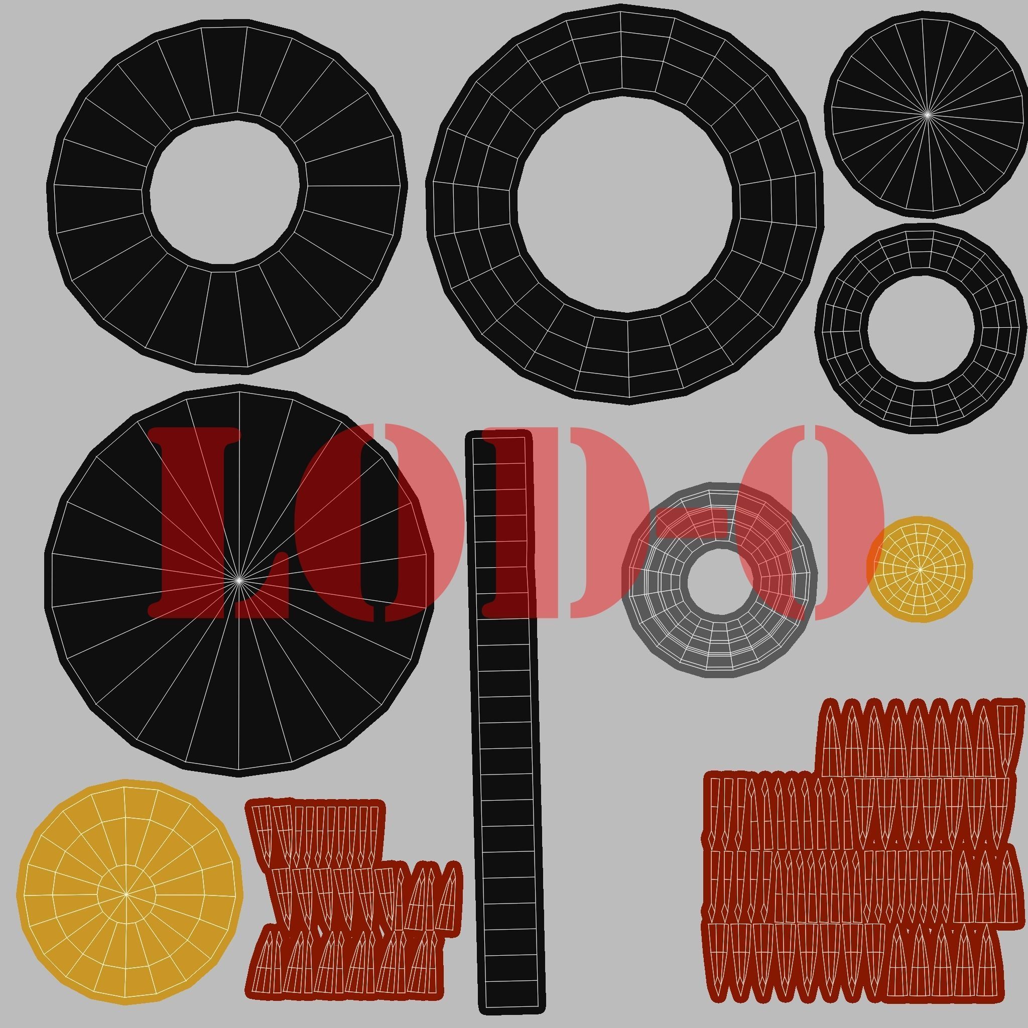 Post Apocalyptic Mini Morris Low-poly War Car Game Asset Low-poly 3D model_82