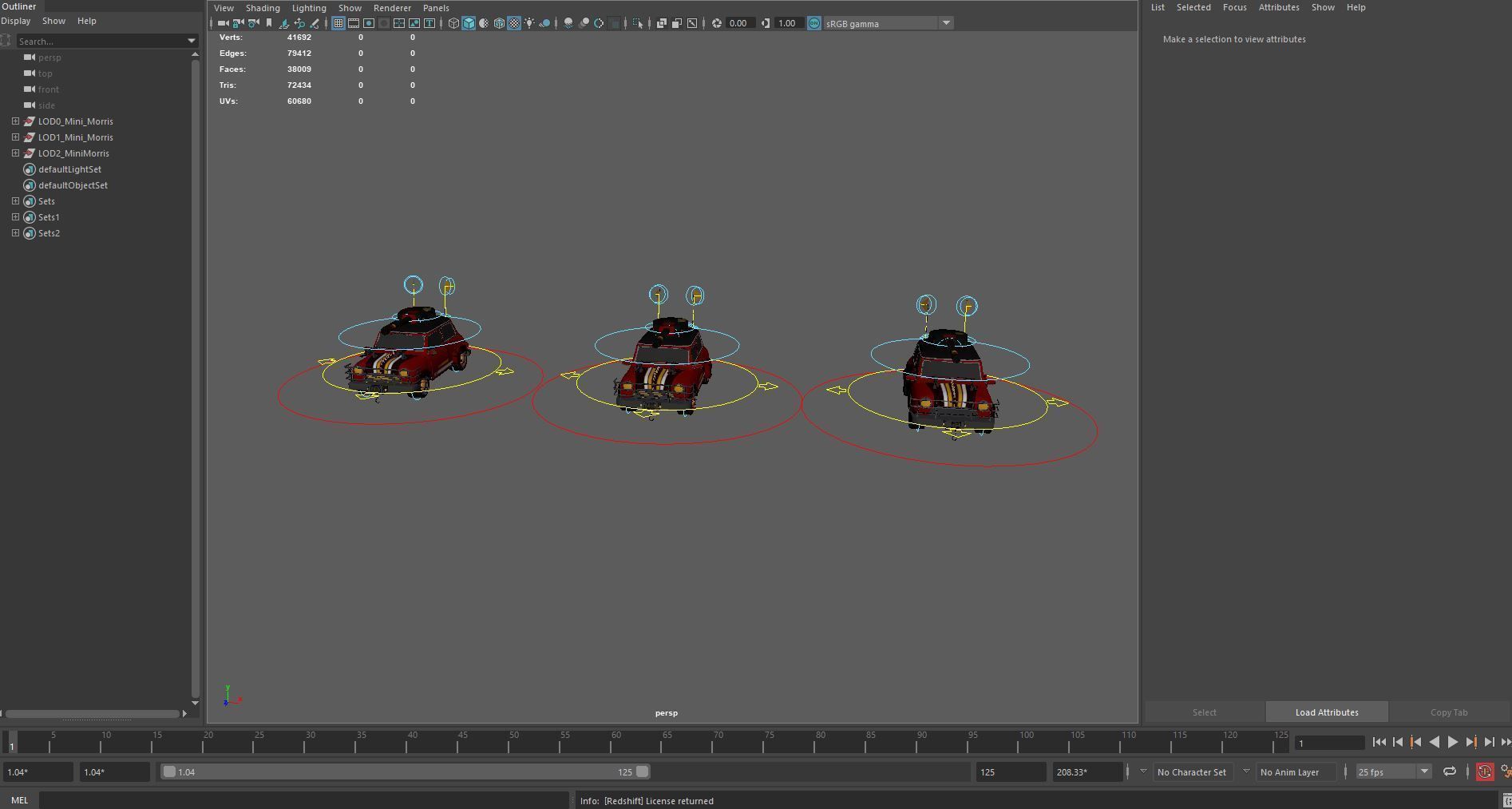 Post Apocalyptic Mini Morris Low-poly War Car Game Asset Low-poly 3D model_92