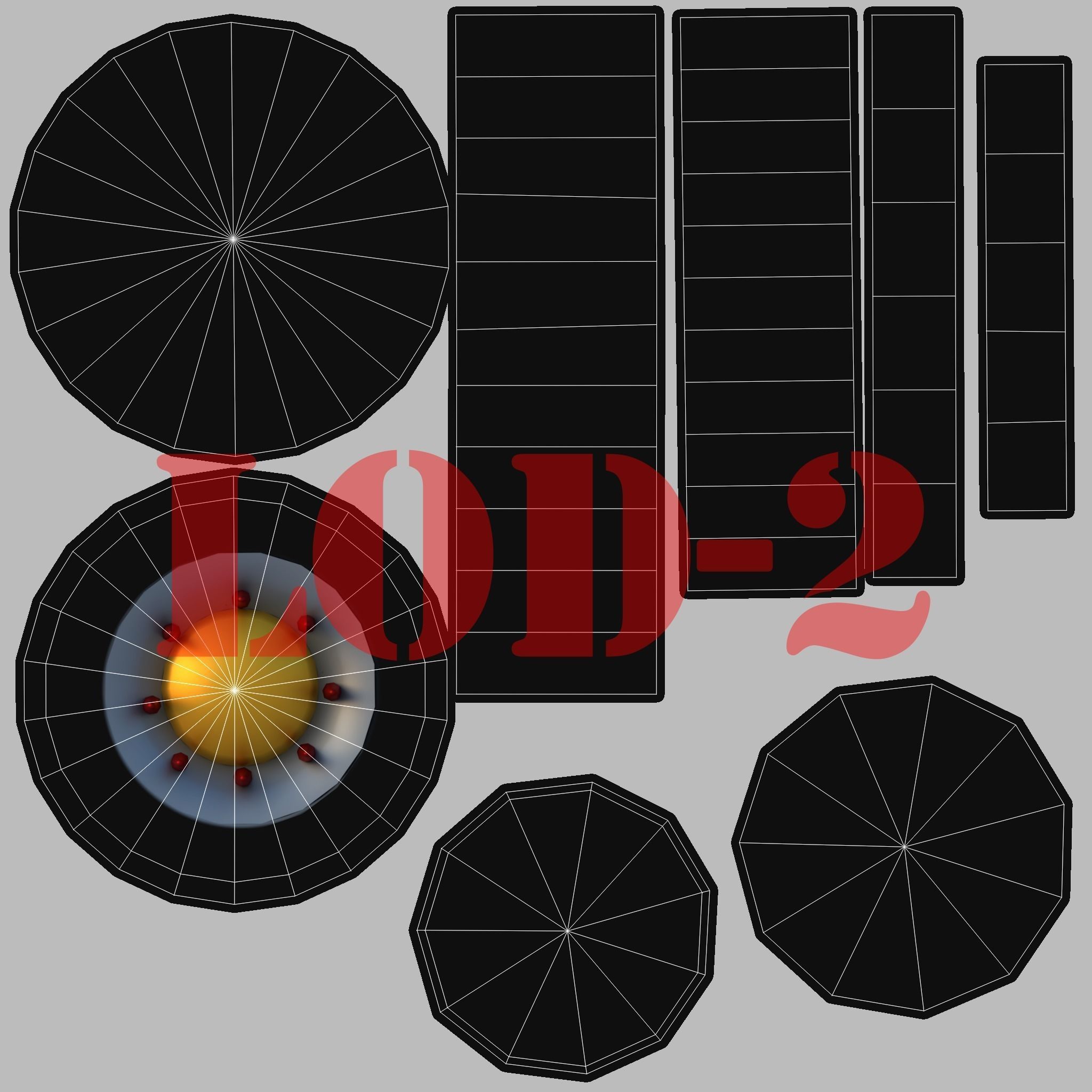 Post Apocalyptic Mini Morris Low-poly War Car Game Asset Low-poly 3D model_90