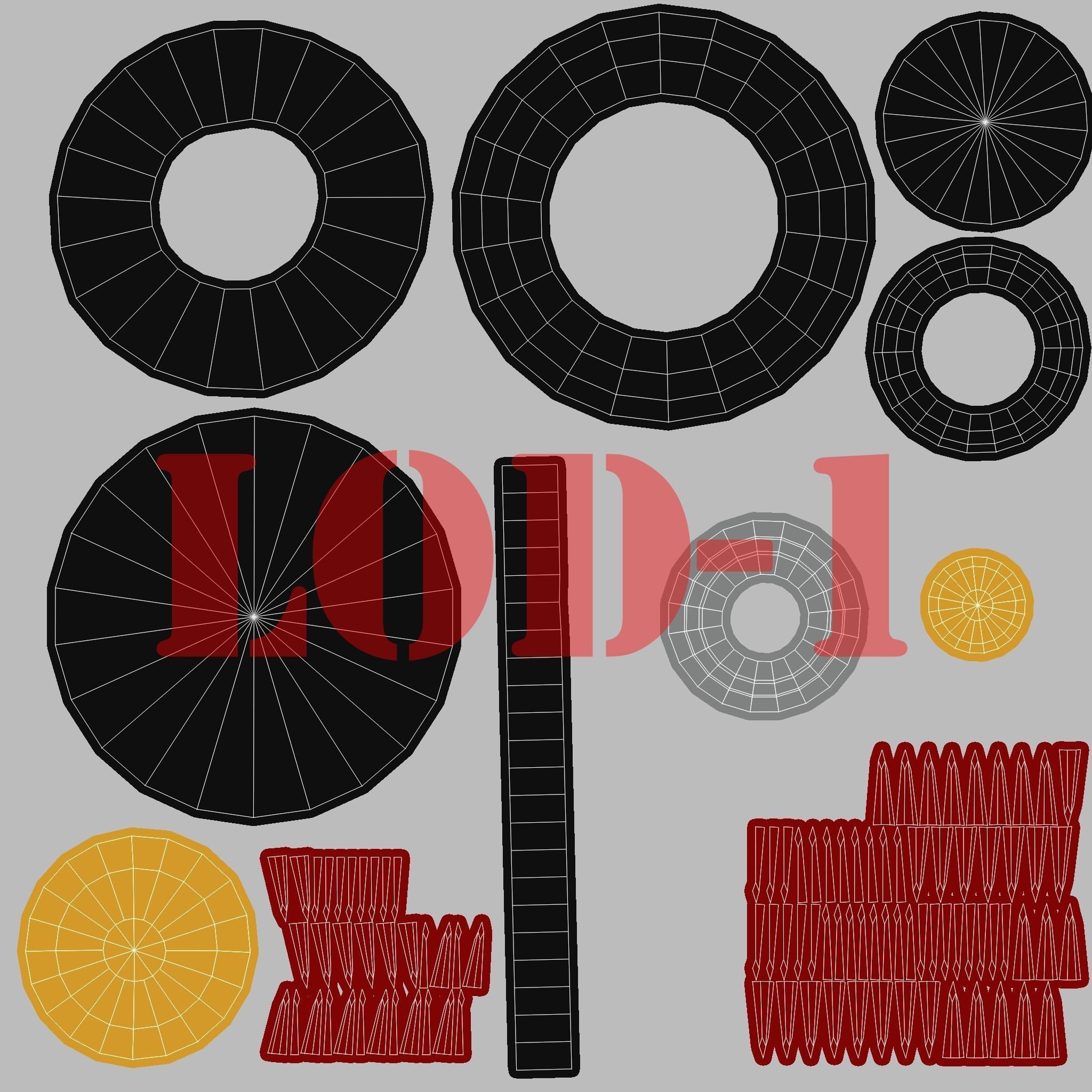 Post Apocalyptic Mini Morris Low-poly War Car Game Asset Low-poly 3D model_86