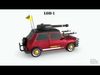 Post Apocalyptic Mini Morris Low-poly War Car Game Asset Low-poly 3D model_4