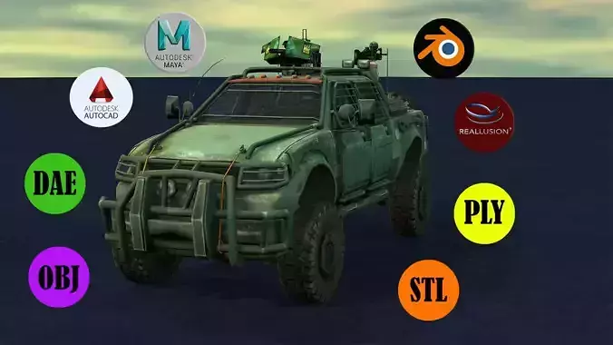 MILITARY JEEP 3D model