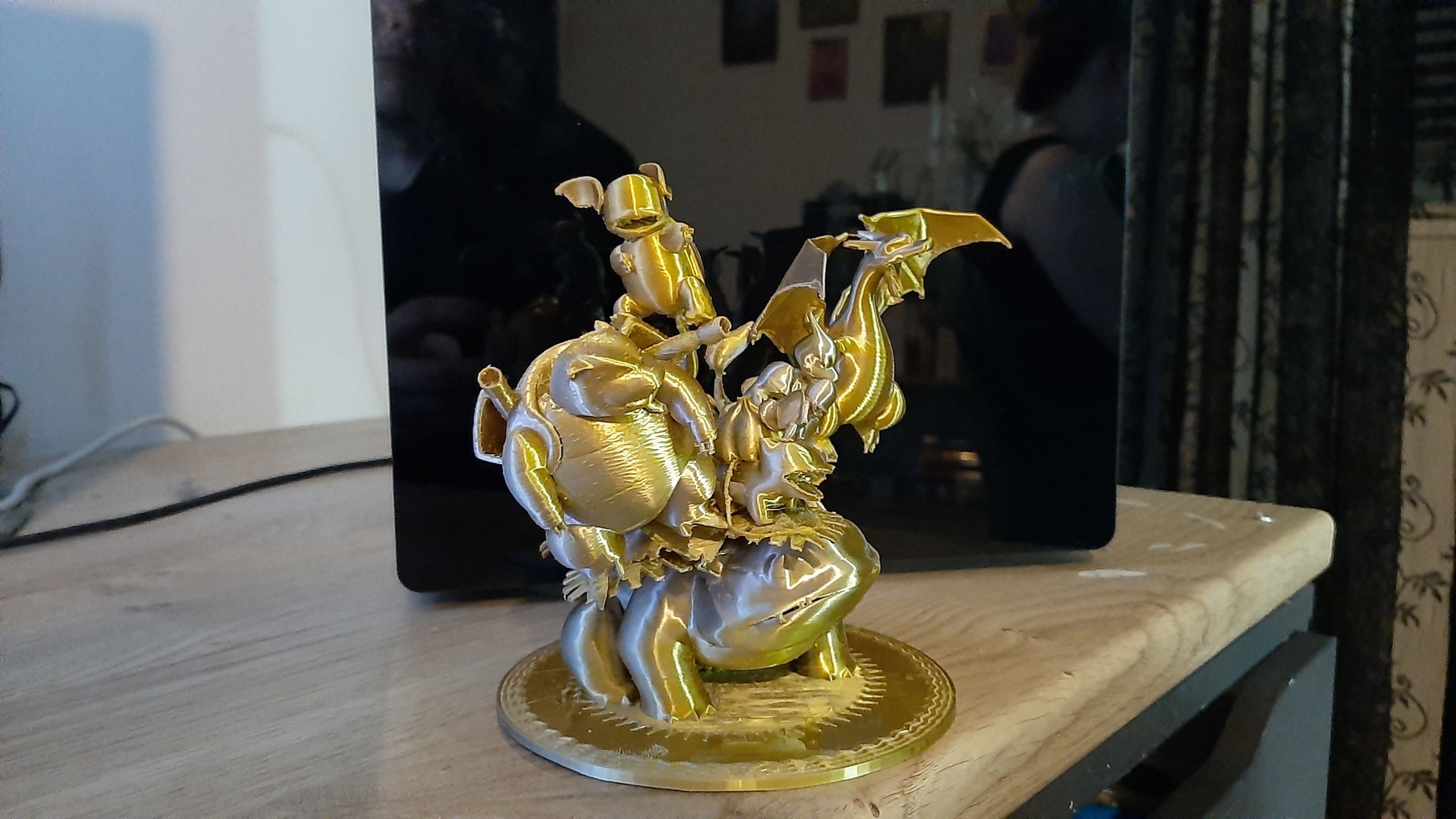 Original starter pokemons with their evolutions 3D print model_1