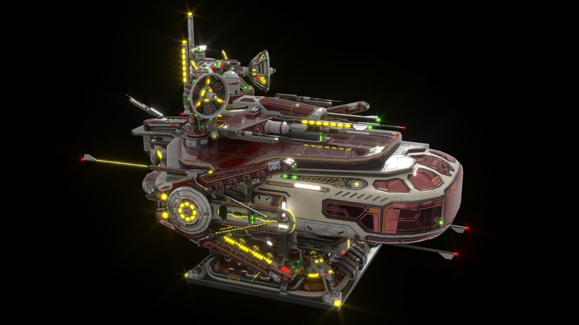 Imperial Large Command Module 3D model_12