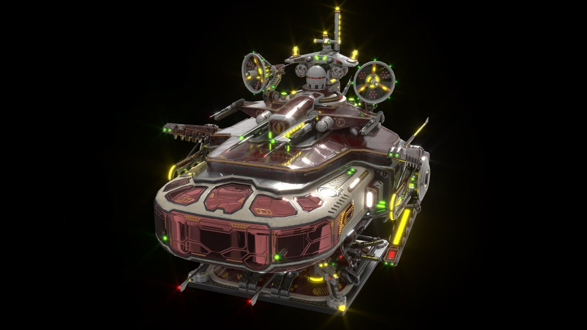 Imperial Large Command Module 3D model_24