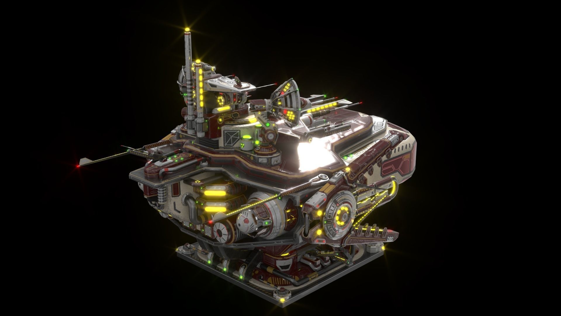 Imperial Large Command Module 3D model_15