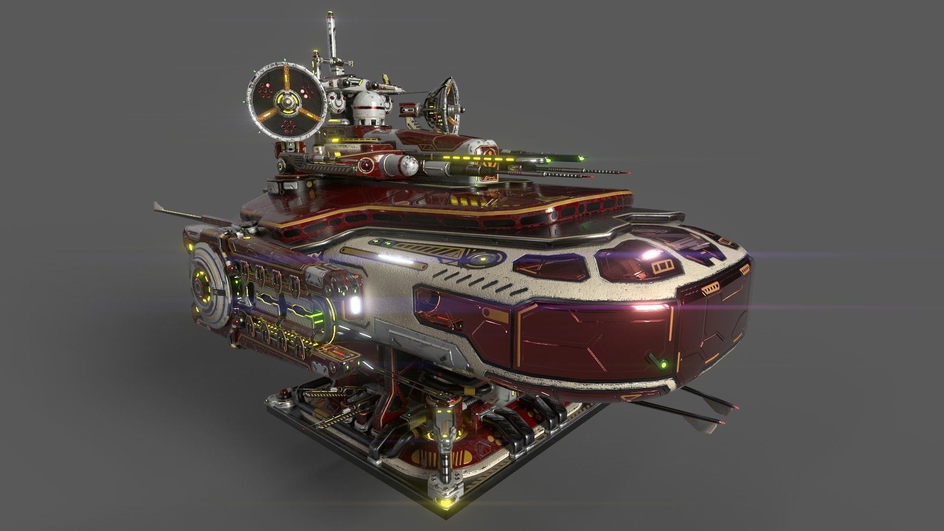 Imperial Large Command Module 3D model_4