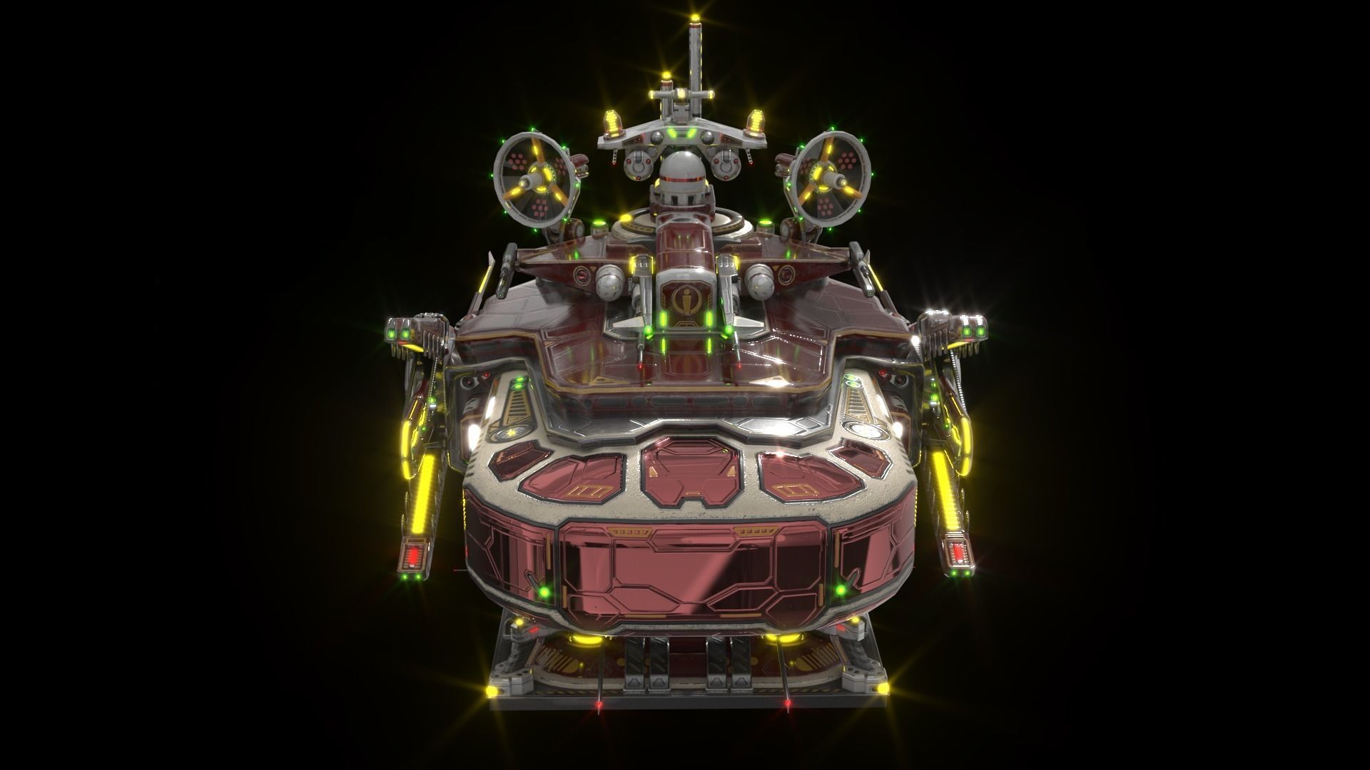 Imperial Large Command Module 3D model_25