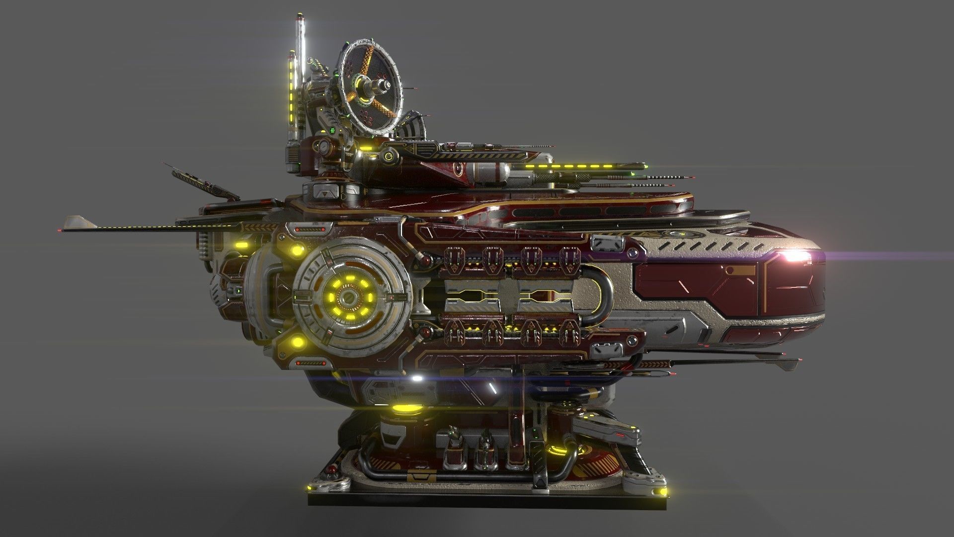 Imperial Large Command Module 3D model_8