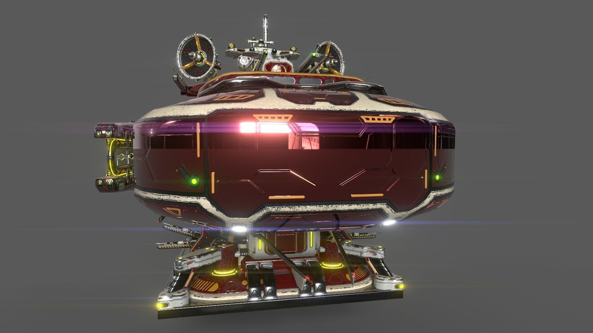 Imperial Large Command Module 3D model_3