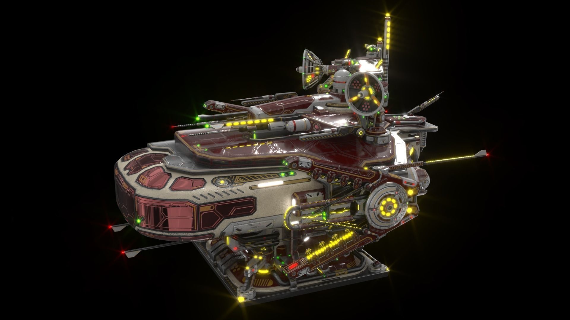 Imperial Large Command Module 3D model_22