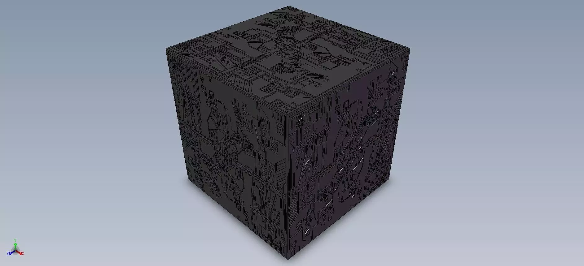Borg Cube 3D model_0