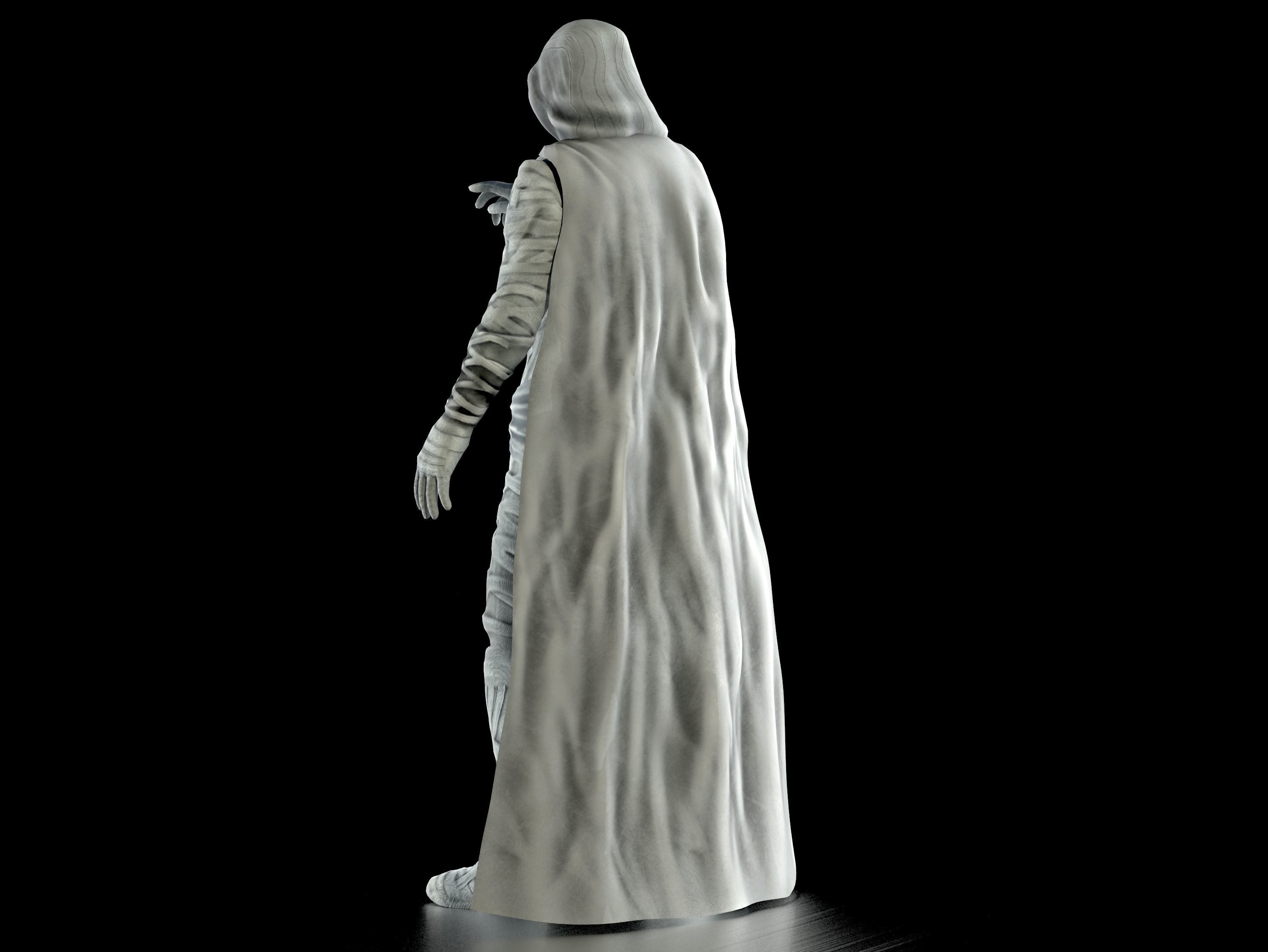 Moon Knight  Low-poly 3D model_6