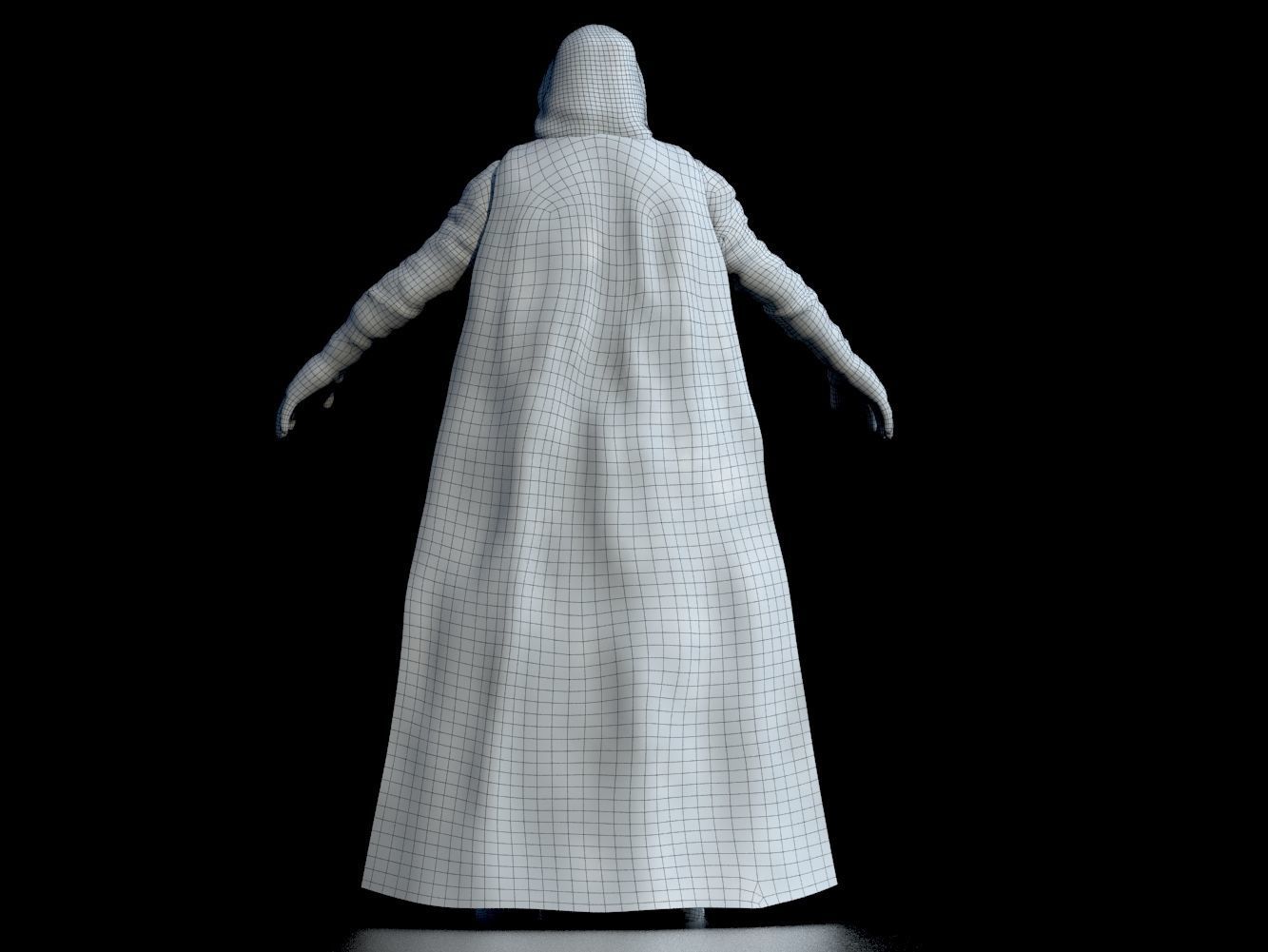 Moon Knight  Low-poly 3D model_9