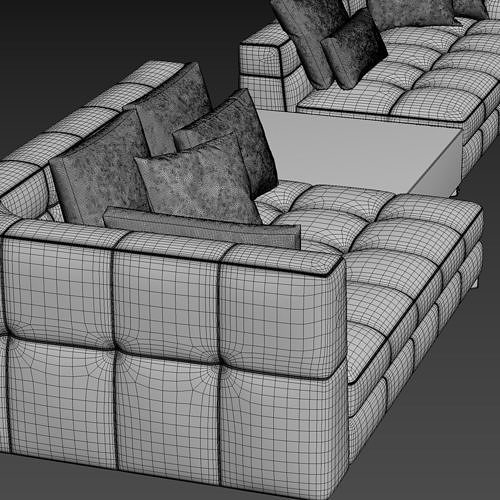 minotti blazer 3D model 5