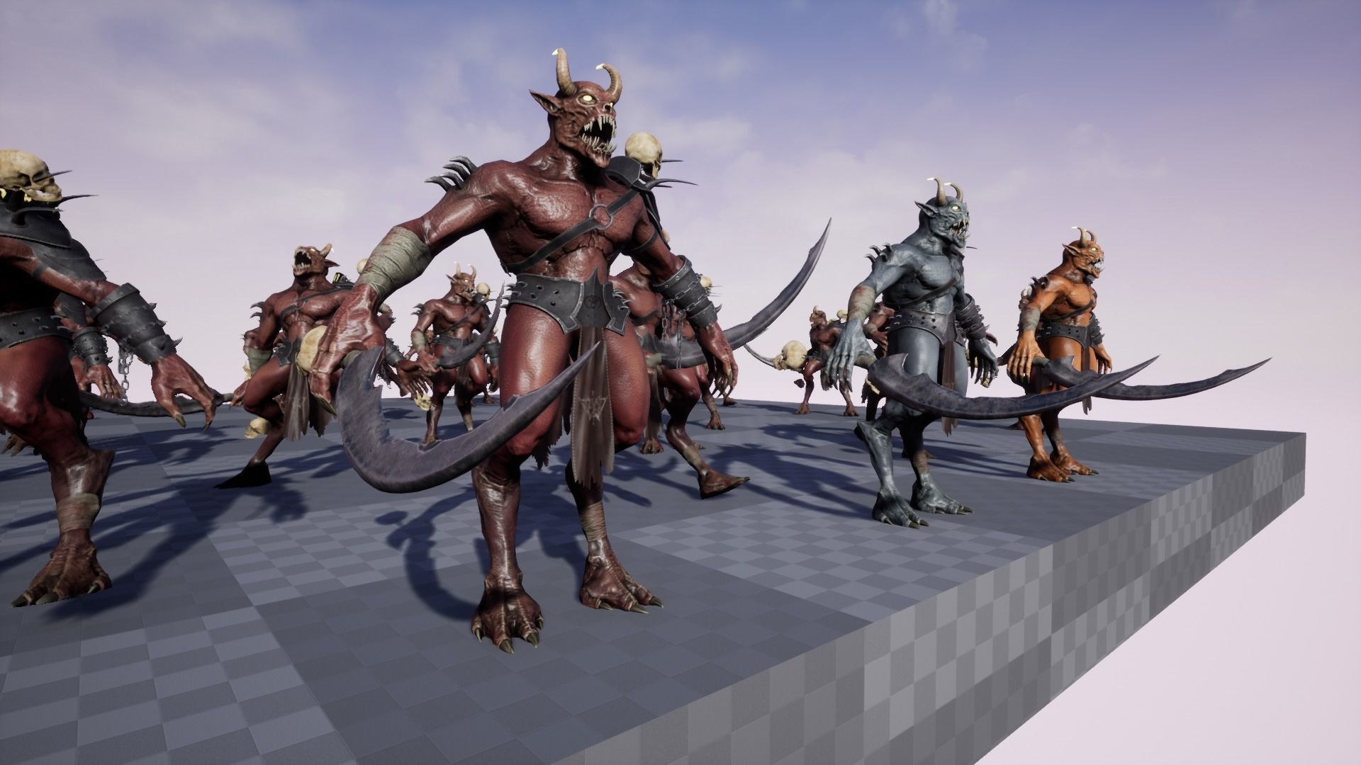 Demon 2 holding sword Low-poly 3D model_25