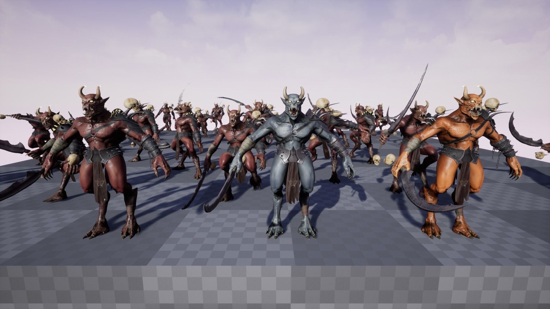 Demon 2 holding sword Low-poly 3D model_24