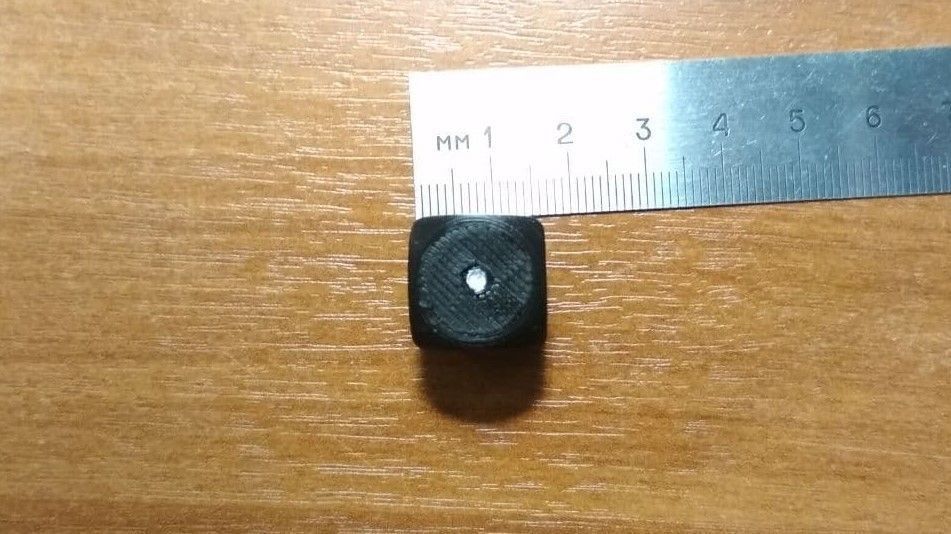 The classic dice six sides 16 mm 3D print model_7