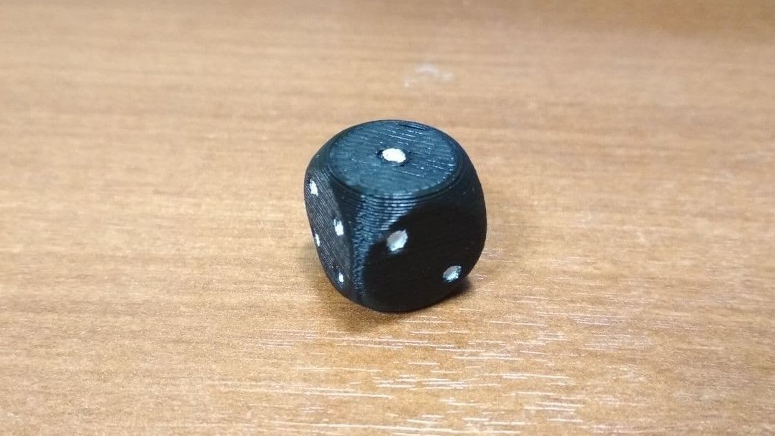 The classic dice six sides 16 mm 3D print model_8